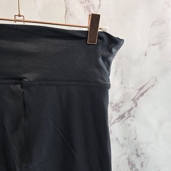 Spanx Leggings Womens XL Faux Vegan Leather Black High Rise Crop Ankle 2437 - Picture 13 of 14